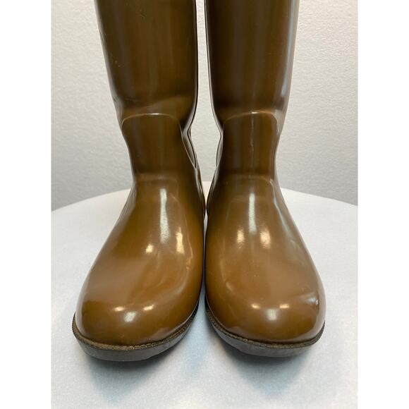 Bogs Women's Brown Classic High Handle Waterproof Rain Boots Size 8 - Picture 10 of 11
